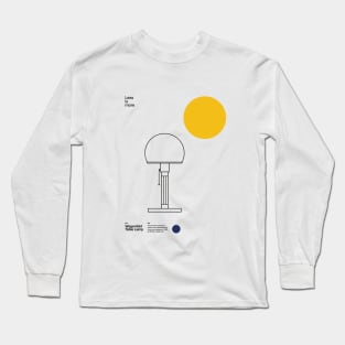 Wagenfeld Table Lamp, Wilhelm Wagenfeld, Minimal Furniture Bauhaus Design Long Sleeve T-Shirt